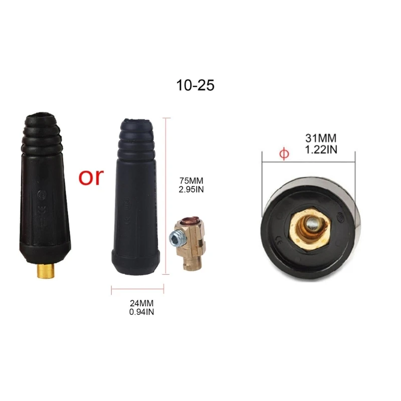 Electric Welder European Pure Copper Quick Connector  DKJ 10-25 50-70 Adapter G5AB 6