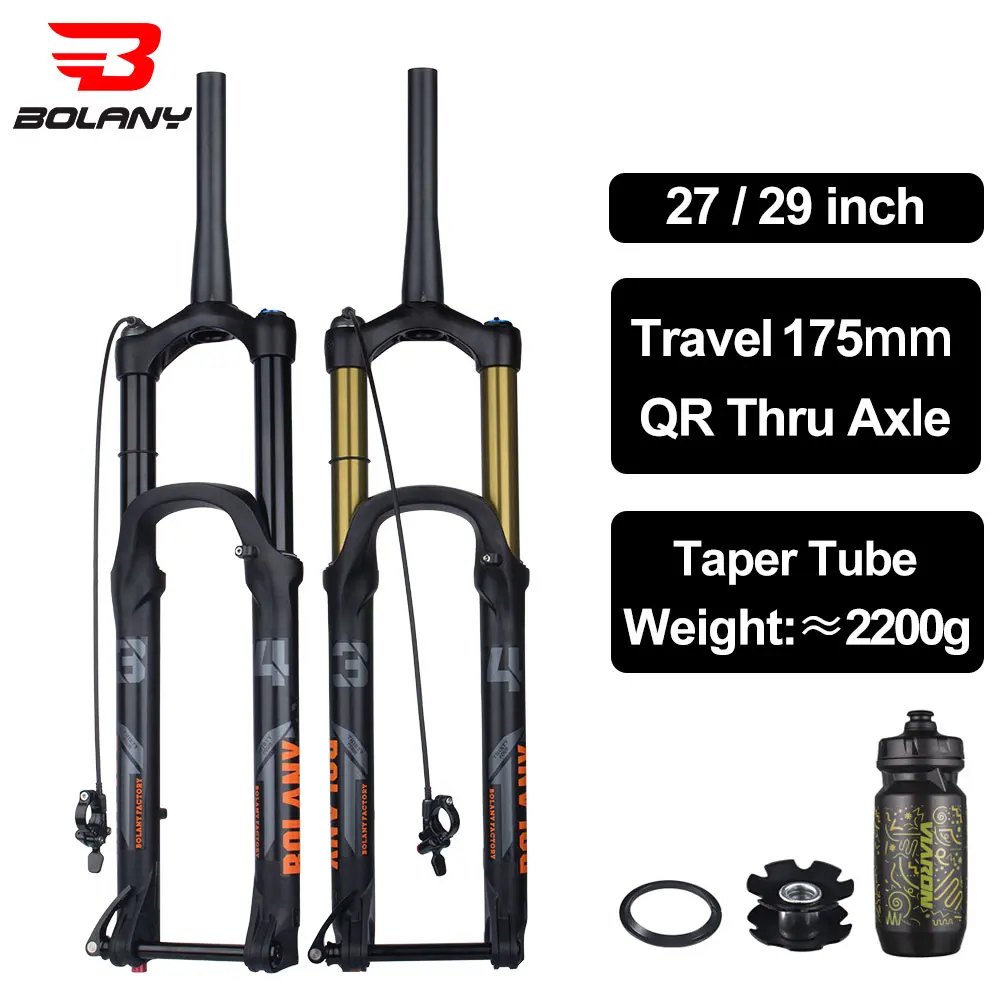 Bolany175mmTravel27529inchMTBBikeForkThruAxle15110mmBOOST