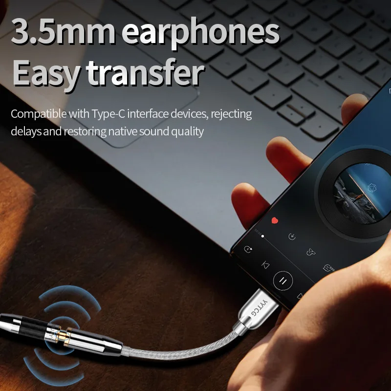 Audio Converter Adapter USB Type C to 3.5mm Jack Earphone Adapter USB C 3.5mm AUX Earphone Converter DAC Chip For Xiaomi Mi10 HUAWEI P30 Samsung Galaxy