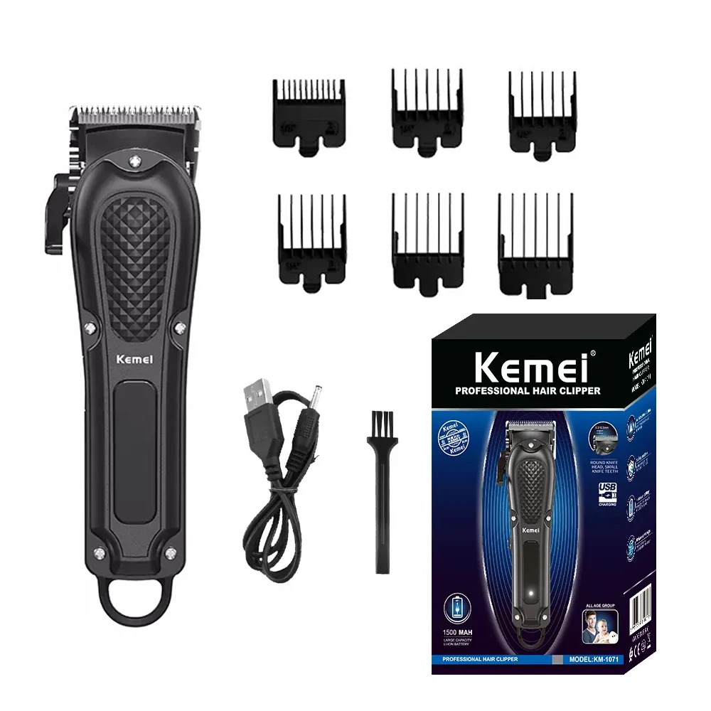 

Kemei KM-1071 Rechargeable Electric Hair Cutting Machine Professional Shaver Trimmer For Men Barber Beard Trimmer Hair Clipper