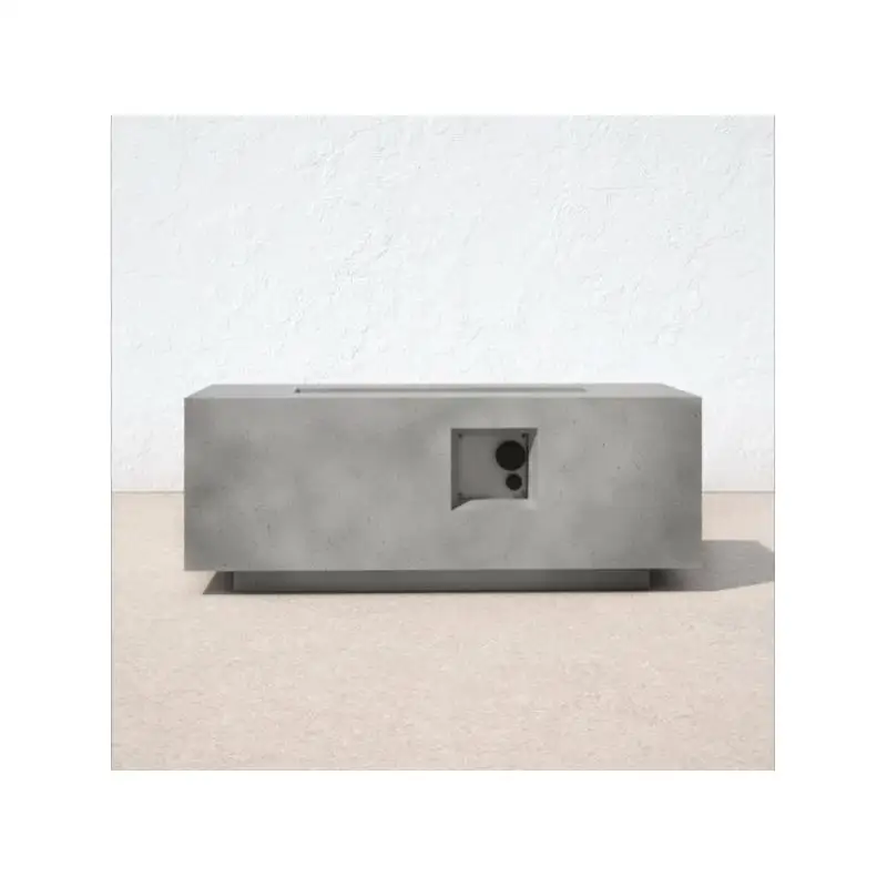 Gray Concrete Propane Fire Table 2