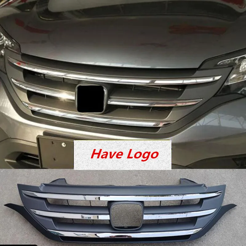 

For OLD Honda CRV Grille Trim Accessories 2012-2015 Year ABS Front Bumper Separator Refit Silver Grills CRV Body Kit