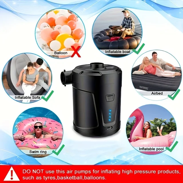 5200mAh Portable Air Pump – Outdoor Inflatable Pump 4