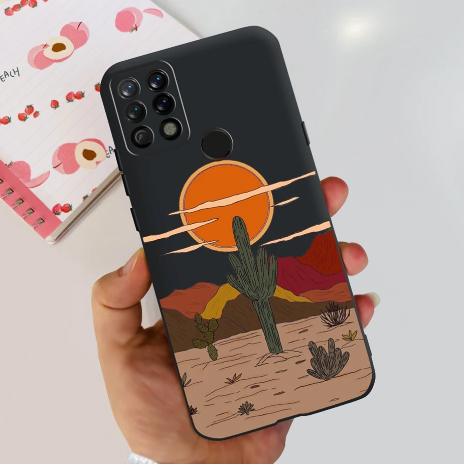 Colorful Matte Silicone Phone Case with Bumper Protection - 6.8'' Back Cover