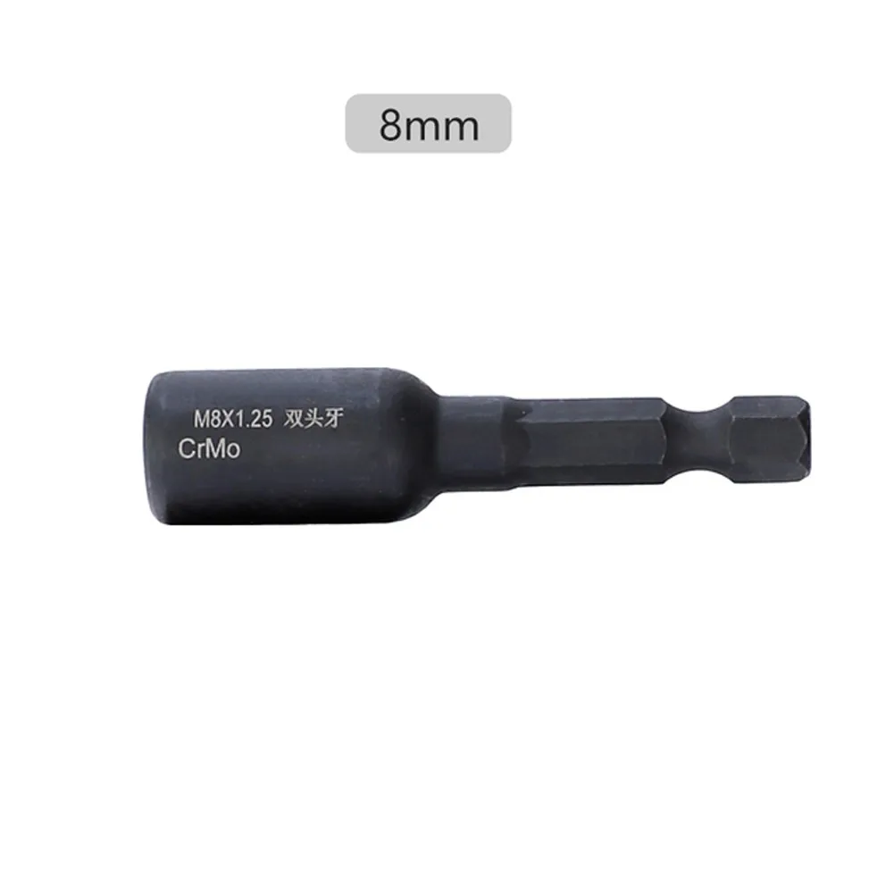 M6 M8 M10 Cr-Mo selbstschneidendes Steckschlüssel-Adapter-Set zum Einsetzen von Muttern oder Aufhänger, Bolzen, Bohrmaschine, Werkzeug, Steckschlüssel, Schraube, Gewinde, Steckdosen – Detail 7