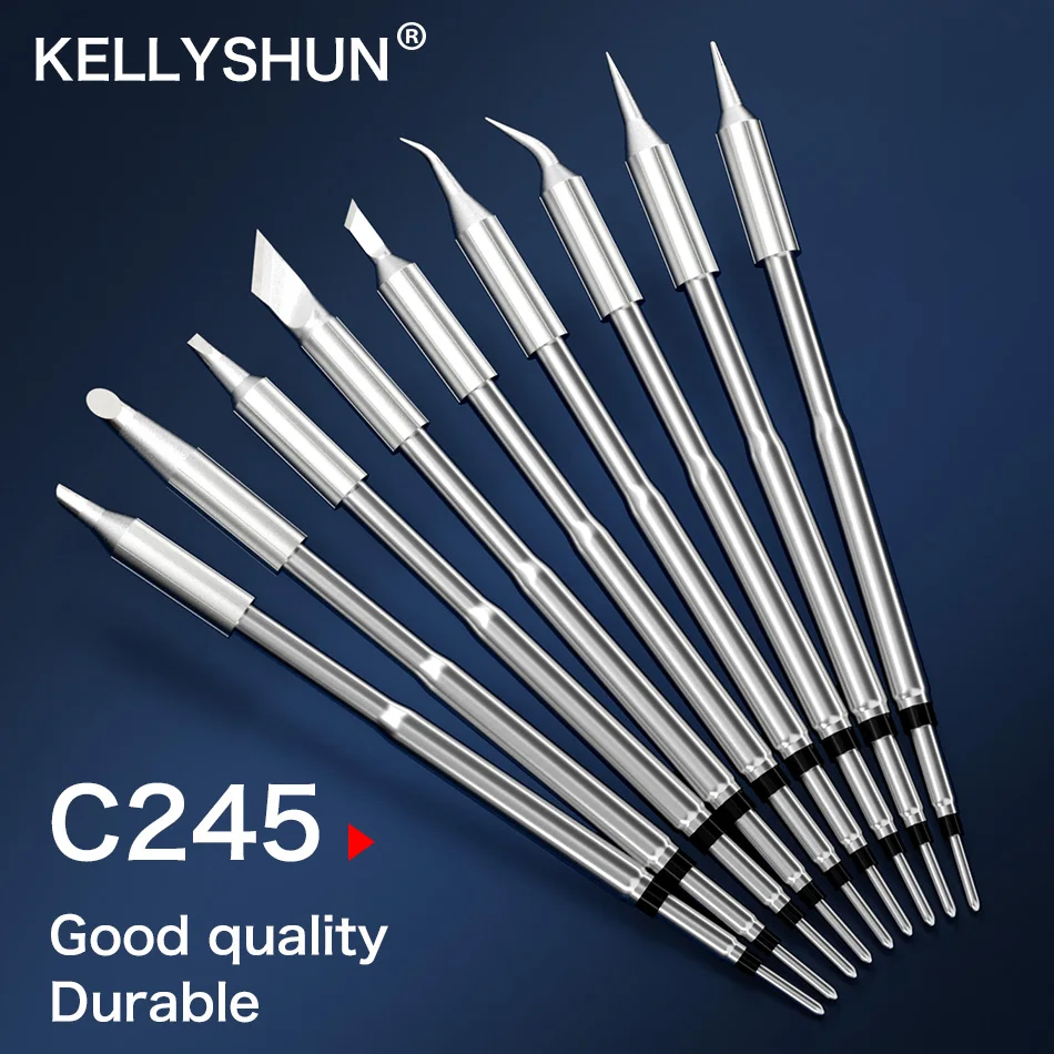 Kellyshun C245 constant temperature electric soldering iron tips  iron soldering station