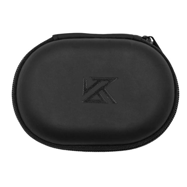 Earphones Oval Storage Bag Wired Headphones PU Zipper Storage Box Portable Hold Storage Case Container for KZ BA10 AS10 ES4