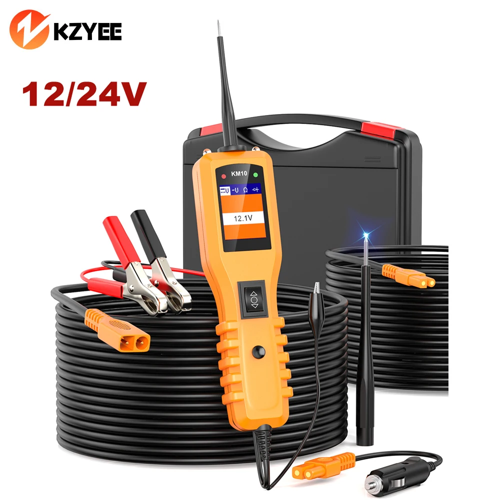 KM10 Car Power Scan Electric Circuit Tester Automotive Tools KM10 Car Multi Meter Circuit Diagnostic Tool PK PS100 OS2600 YD208