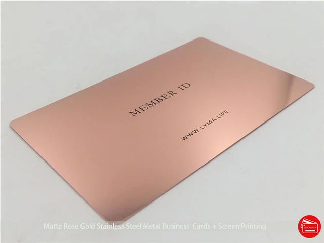 Rose Gold Metal Business Cards – Qx Metal Cards