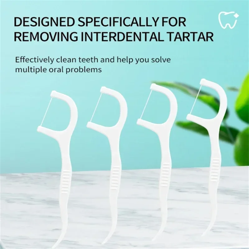 Picks Oral Hygiene Care ﻿ 30/300/600PCS Brush Toothpick Floss Dental Floss Dental Floss Picks Clean Between Teeth Interdental