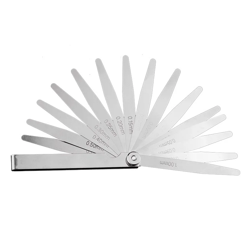 Feeler Gauge Metric Thickness 32 Blades Set Tappet With Brass Gap Measure Tool Range 0.04mm 0.88mm Valve Motorcycle Measurement