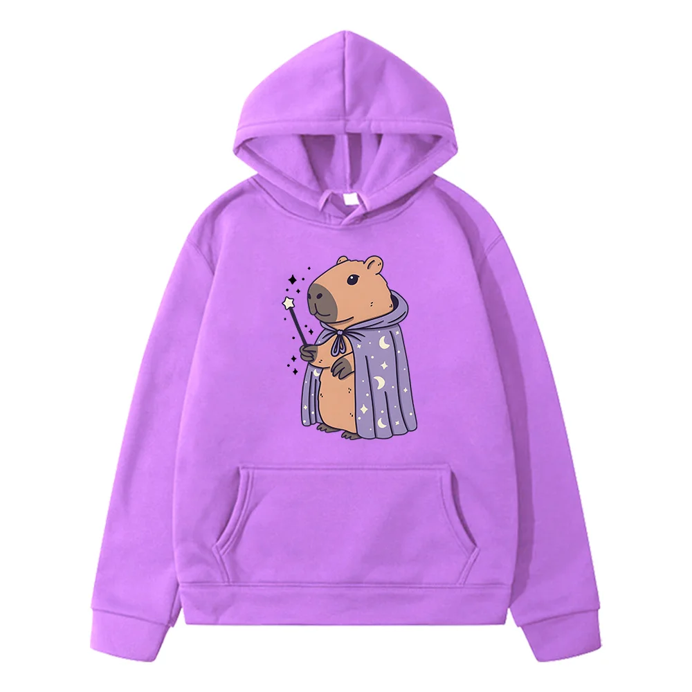 

Magical Capybara Sweatshirt for Children Fashion Kawaii Cartoon Anime Pullovers Girls Boys Harajuku Aesthetic Hoodies Y2k Tops