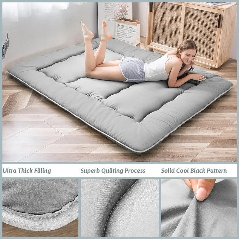 Japanese Floor Mattress Thicken Daybed Futon Sleeping Pad Foldable Roll Up Mattresses Boys Girls Dormitory Floor Lounger Bed japanese floor mattress