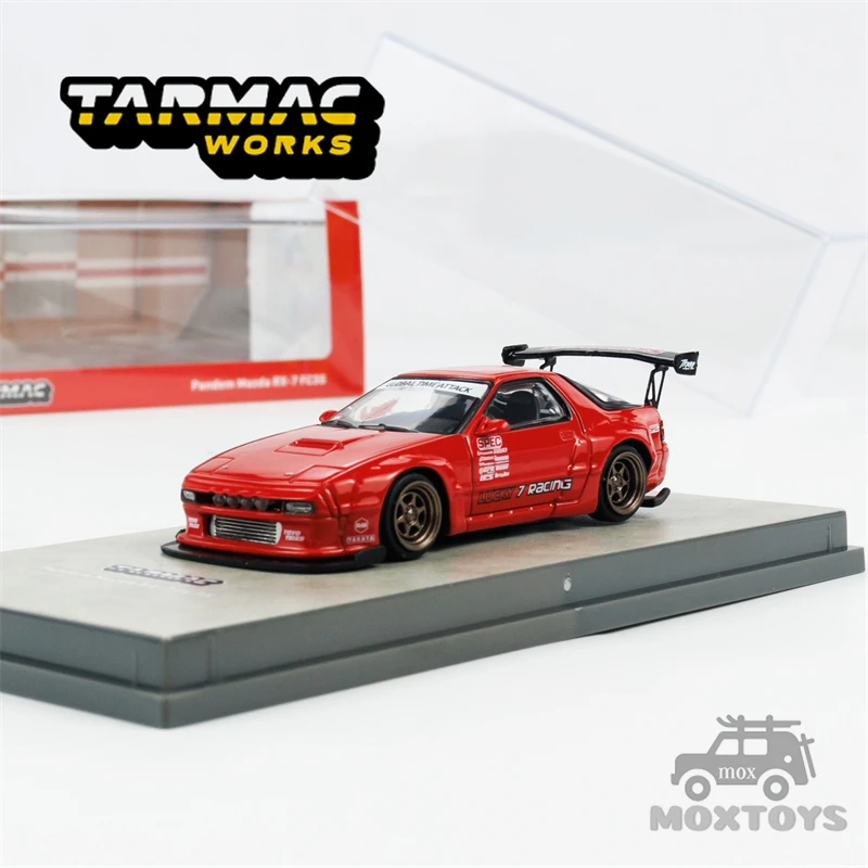 

Tarmac работает 1:64 Pandem RX-7 FC3S красный литая модель автомобиля