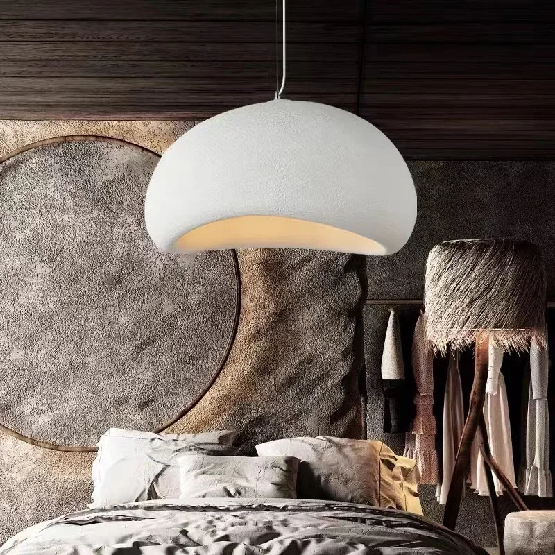 Pendant Lights Nordic Wabi Sabi E27 Led Chandelier Dining Room Led Pendant Lights Lustre Bar Suspend Lamp Home Decor Loft Hanging Light Fixture