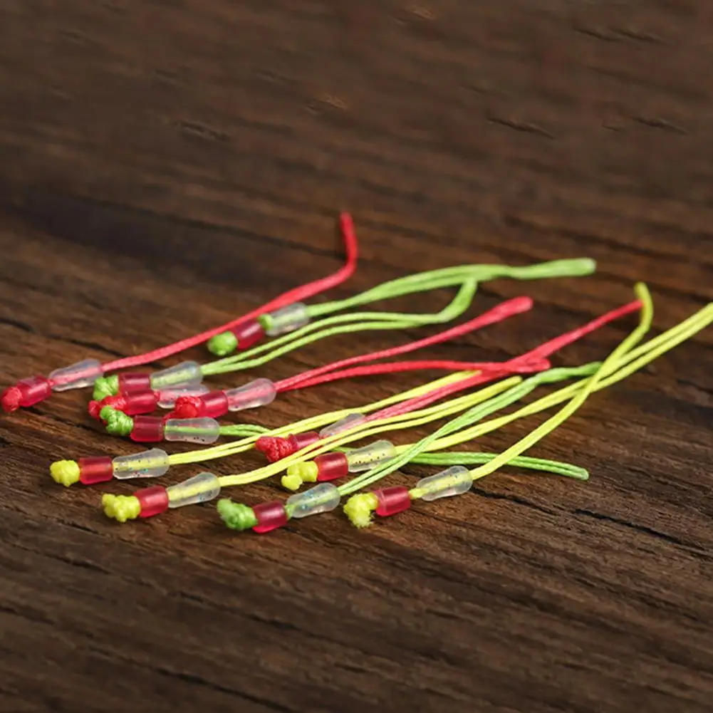 Fishing Line Fishing Rope 50Pcs Fish Rod Connect Line Improve Pull Force Pole Tip Rope Rod Tip Line Knot Angling Space Bean Knot Fishing Supplies