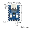 Original Raspberry Pi PICO development board module RP2040-Zero mini microcontroller dual-core Cortex M0+ processor 2MB FlashUSB 2