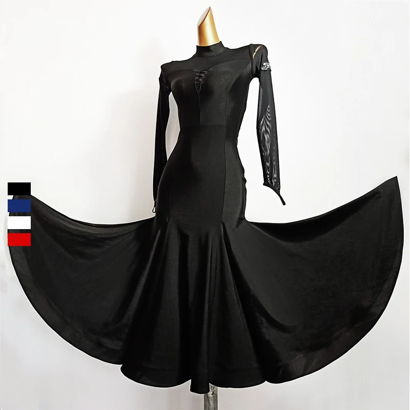 New Sexy Modern Dance Skirts National Standard Women Ballroom Dance Dresses Waltz Performance Costumes T008 women dance skirt