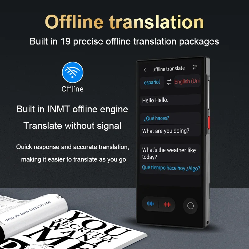 S30 Pro AI Smart Translator 148 In Real-time Online Languages Translation Portable ChatGPT Voice Photo Intelligent Translate