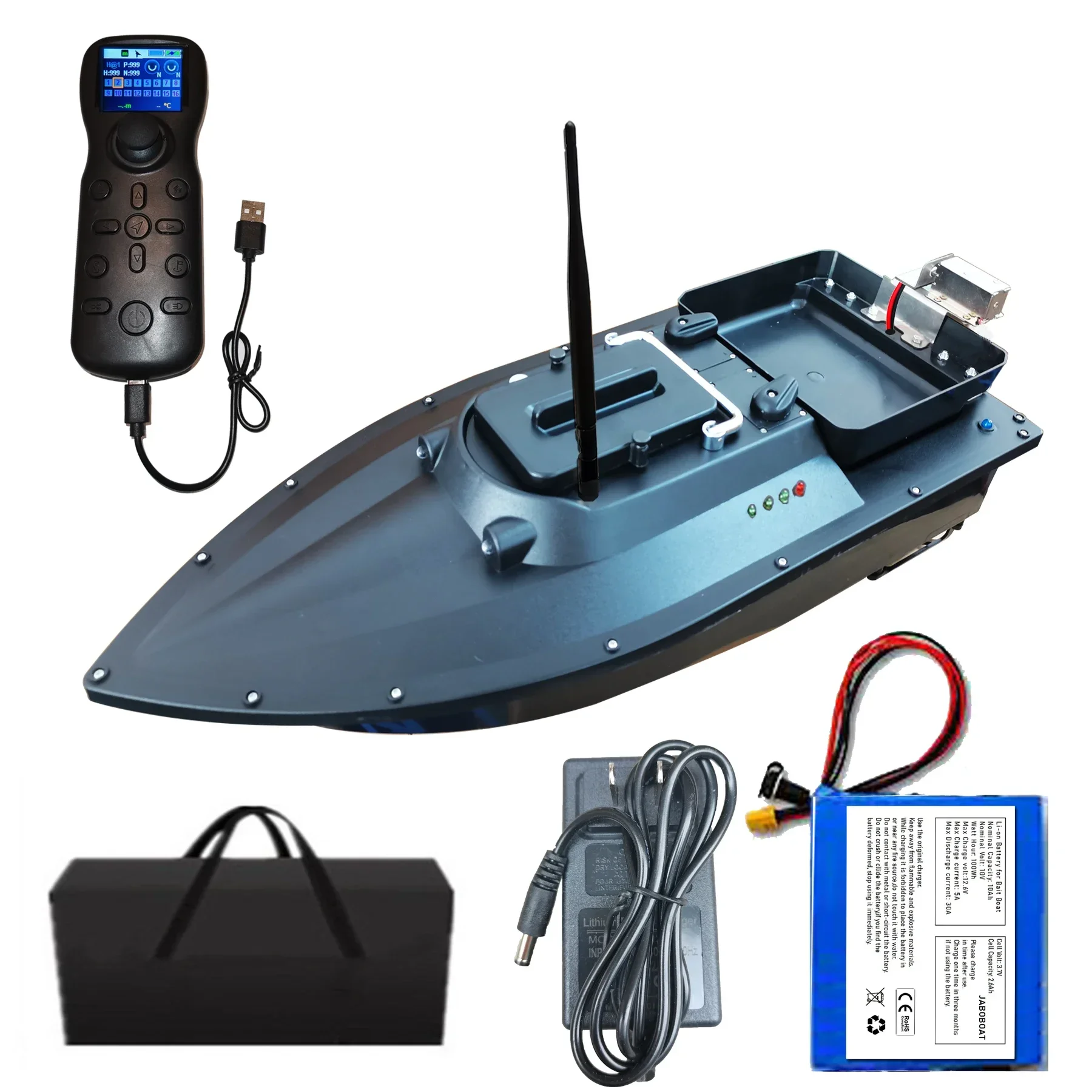 

2023 12V 10Ah Battery High Speed 10KM/H Adjustable High Power Smart Navigate Auto Return GPS Fishing Bait Boats