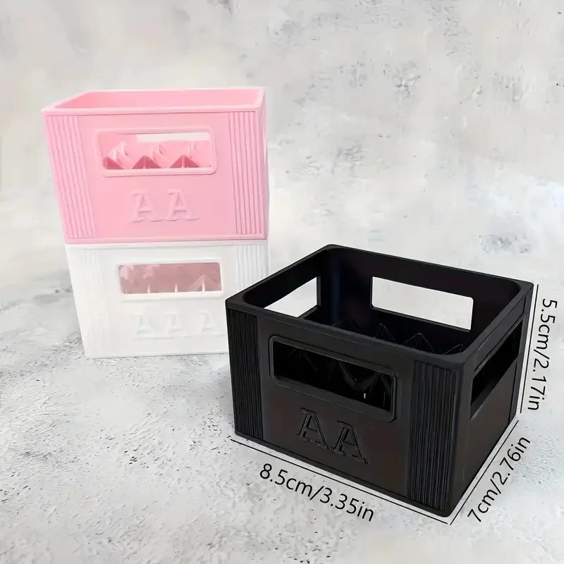 AA/AAA용 스택형 3D 프린팅 배터리 보관함, 30/20칸 대용량 가정용 정리함 및 선물용
