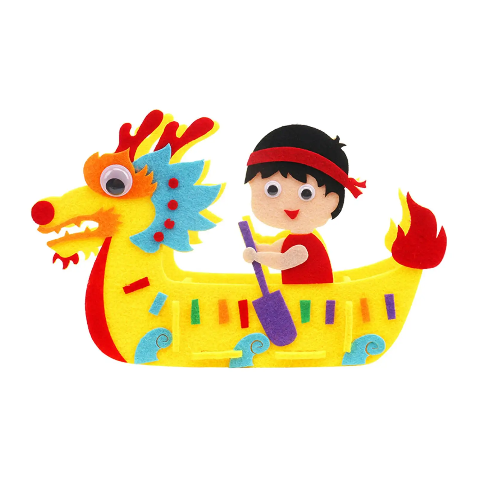 DIY Felt Craft , Dragon Boat Festival Children Hand Craft Art DIY Non Woven Toy, for Activity Girls Boys Dragon Boat Festival