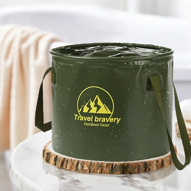Multifunctional Folding Bucket 5L/10L/20L Portable Baby Bath Tub Insulated Shower Bag for Travel Camping Outdoor