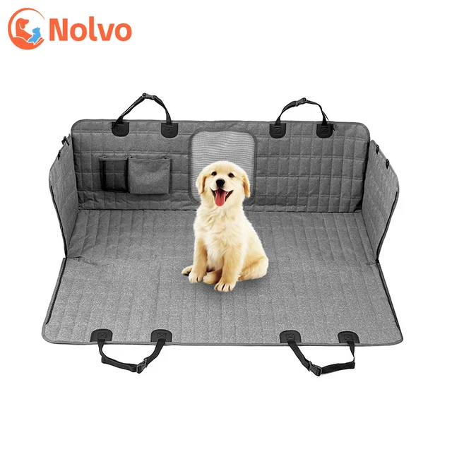 1pc Grey Oxford Fabric Pet Basket For Car Front Seat, Scratch-resistant And  Wear-resistant, With Storage Pocket