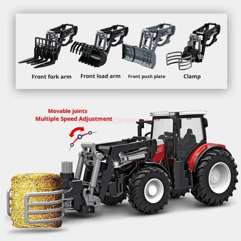 Farmer Remote Control Tractor Simulation Toy - Engineering Construction Tillage Machine