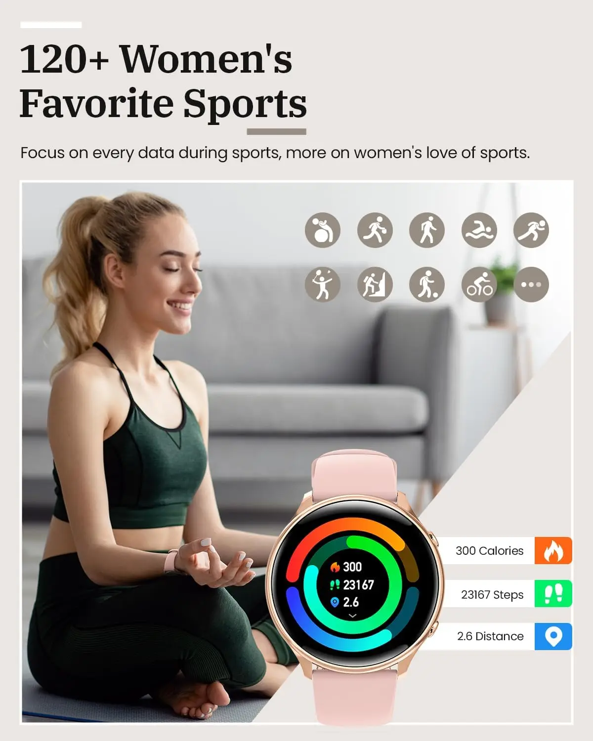 2024 NFC Ʈ ð  HD ȭ 120+ ȵ̵     ɹڼ  smartwatch  ios 