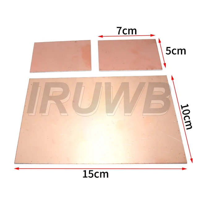 For Arduino FR4 PCB 5x7cm 10x15cm Single Side Copper Clad Plate DIY PCB Kit Laminate Circuit Board