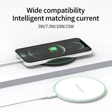 

15W 10W Qi Wireless Charger For All Mobile Phones With Wireless Charging Function Induction Fast Wireless Charging Dock Pad