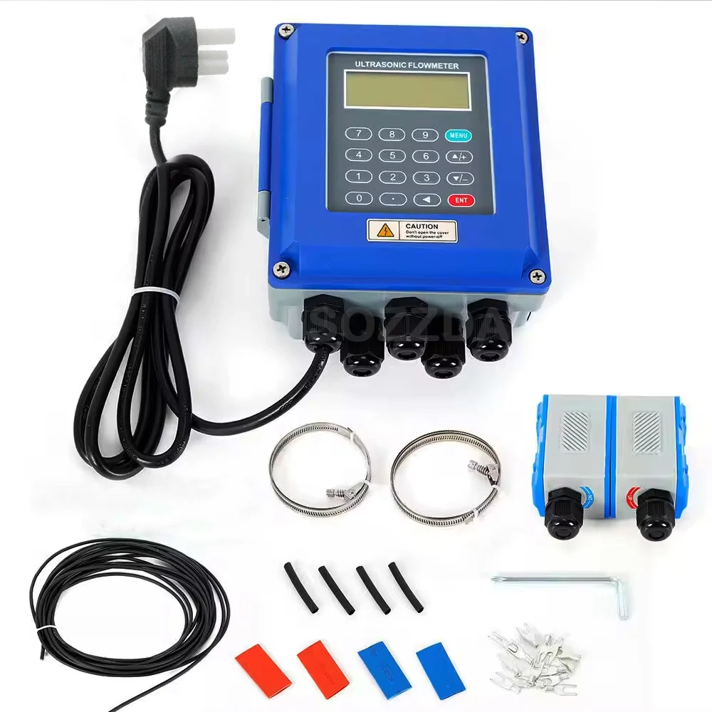 Digital Ultrasonic Flow Meter TUF-2000B DN50-DN700mm TS-2/TM-1 Water Flow Meter RS485 /4~20mA Liquid Sewage Pipeline flow meter water flow meter digital turbine flow meter