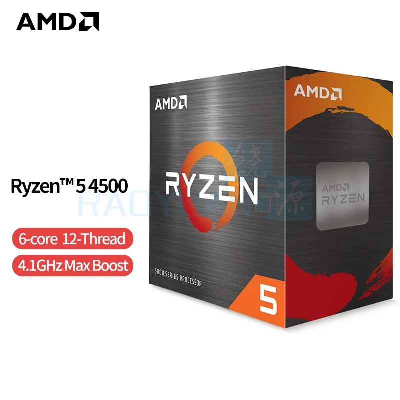 AMD Ryzen 5 4500 R5 4500 3.6 GHz 6-Core 12-Thread CPU Processor