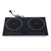 Electric Cooktop 2 Burner Ceramic Heating Countertop Built in Electric Stove Top with Touch Control Timer for Kitchen 1