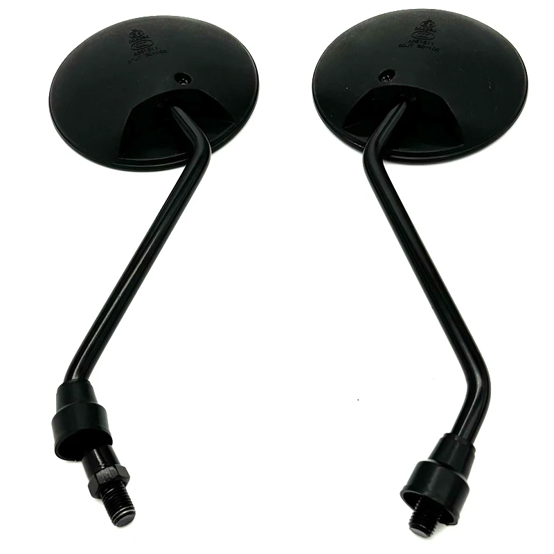 1pair Universal Motorcycle Rounded Side Back View Mirror Motorbike E-bike Scooter 10mm 8mm Rearview Mirrors 2
