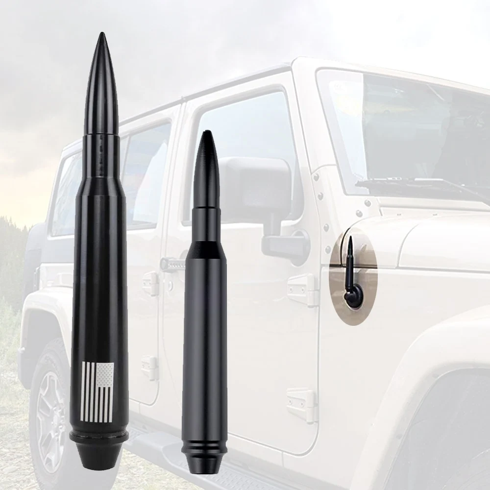 

8cm 14cm Car Aerial Aluminium AM FM Radio Antenna For Jeep Wrangler TJ JK JL Gladiator JT 1997 - 2021 Signal Amplifier Mast