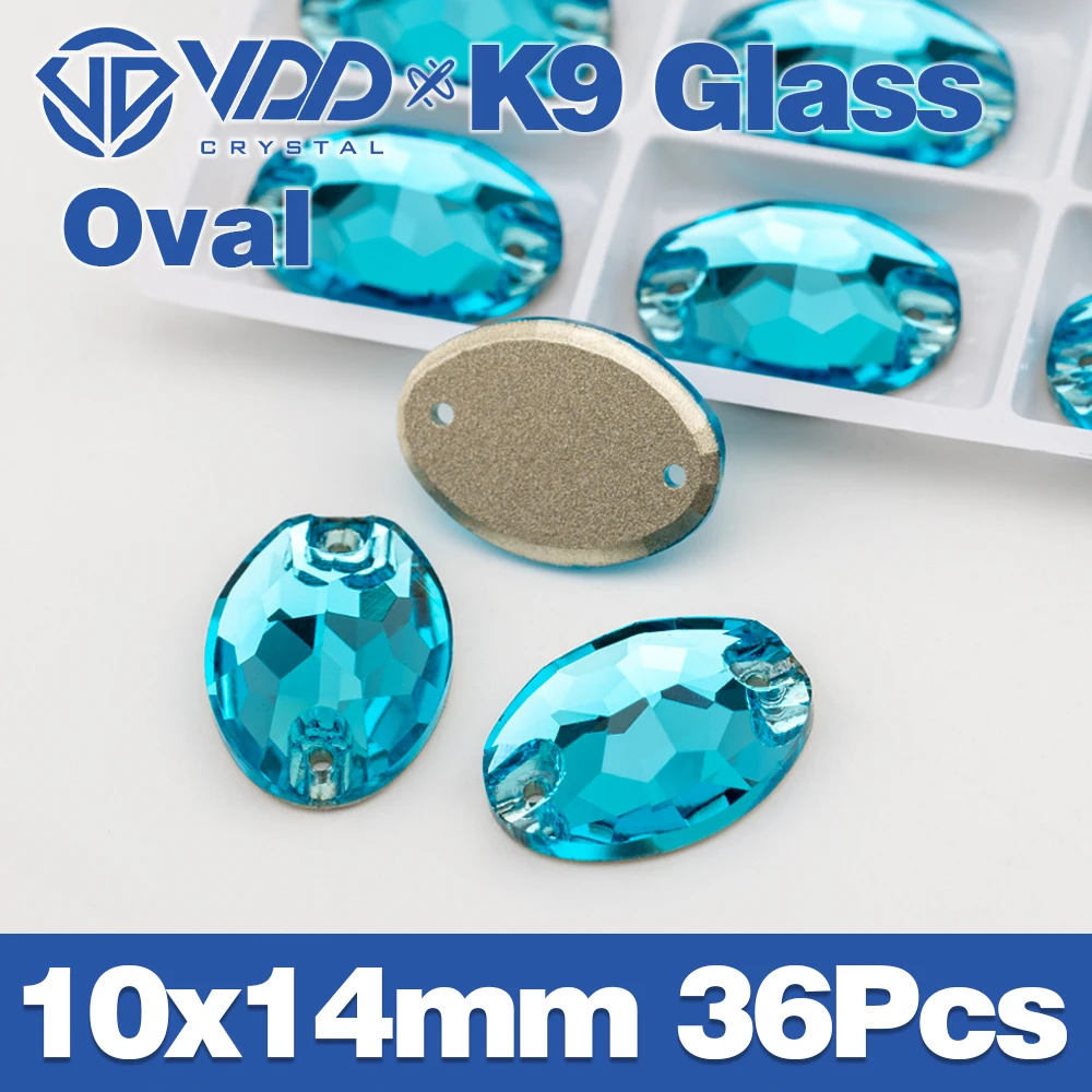 VDD S116 Aqua Blue Chamfer Top Qualität K9 Glas Nähen auf Strass Kristall Nähen Flatback Steine für Kleidung Hochzeitskleid – Detail 24