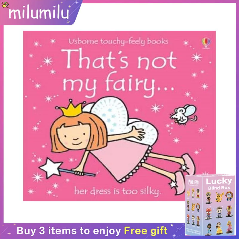 

MiluMilu Original English Book Usborne Thats Not My Fairy Touch Children's Educational Toy Picture