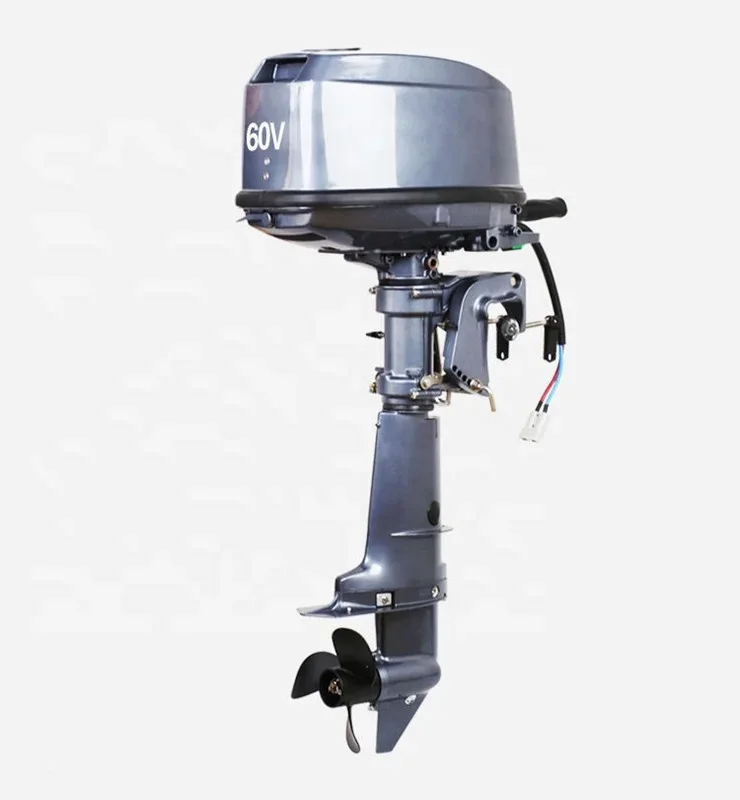 60V 3KW 19km/h Electric Outboard Motor with Digital Display Gear Shift Outboards Brushless Boat Engine