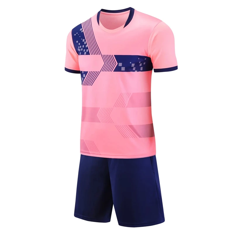 Football Shirt Kits Kids Men's Soccer Jersey Sets Blank Breathable Adult Training Suit Pockets Boys Team Sportswear Clothes