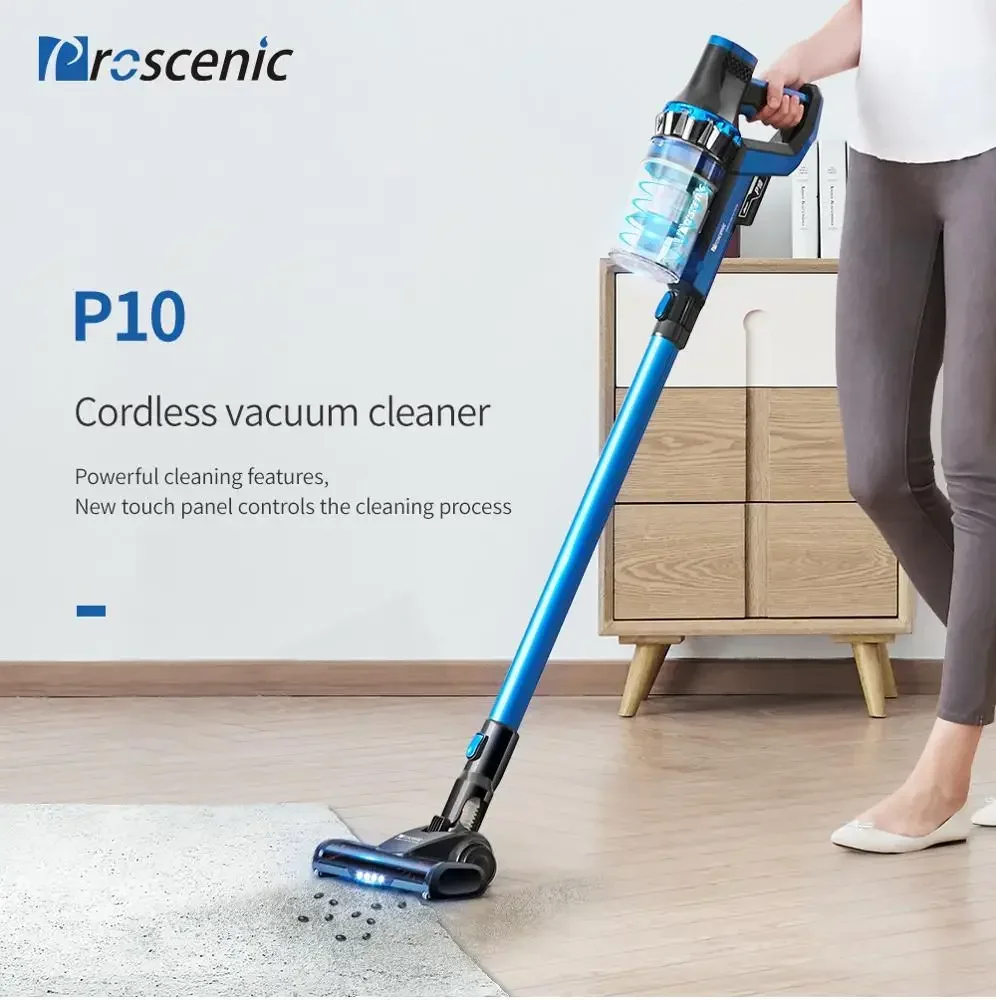 Proscenic P10 Cordless Handheld Stick Vacuum Cleaner, 23KPa Powerful  Suction, Ideal for Pet Hair, Carpet