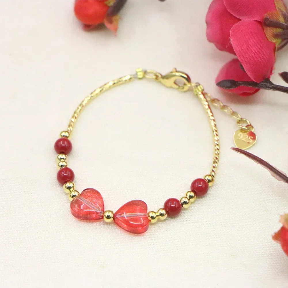 Charm Bracelet Baby Girls Lobster Clasp Natural Stone Bead Accessories Girls Yoga Christmas Wedding Gift Jewelry Fashion