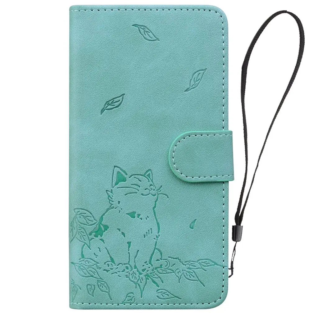 Kawaii Leather Wallet Flip Phone Case with Cover