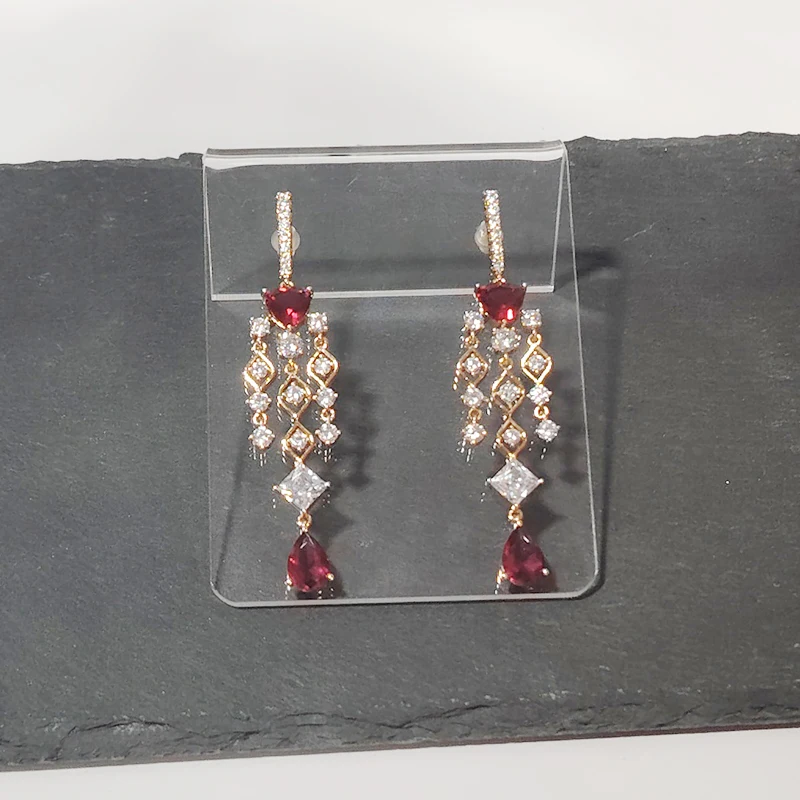 New Fashion Style Transparent/White Acrylic Earrings Jewelry