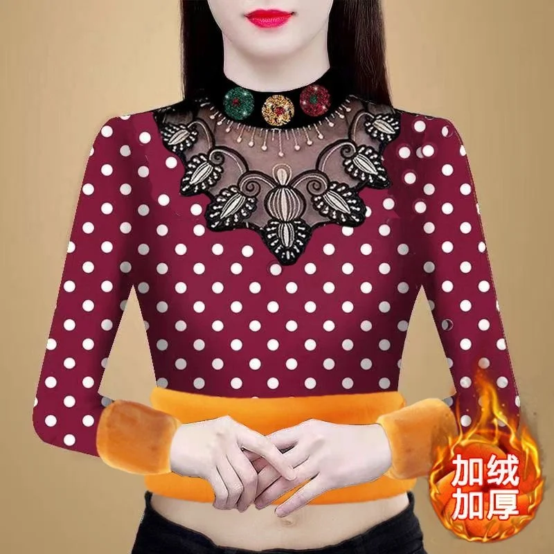 

Утепленная одежда 2023, пальто с высоким принтом, эластичная рубашка оверсайз, винтажная одежда для женщин, топы, рубашки, блузки