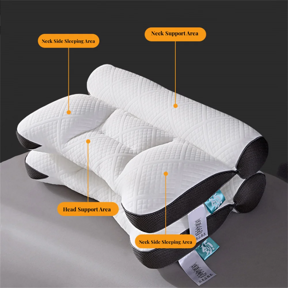 Memory Orthopedic Cotton Pillow 40X60cm Slow Rebound Soft Memory Slepping Pillows Ergonomic Shaped Relax The Cervical For Adult 3