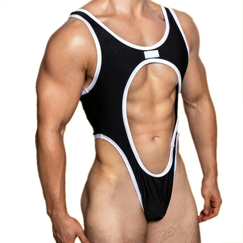 Men Undershirt New Mens Bodysuit Undershirts Back Thong Slim Shaper Onesie Vest Jumpsuits Undershirts Bodywear Sport Bodybuilding Singlets