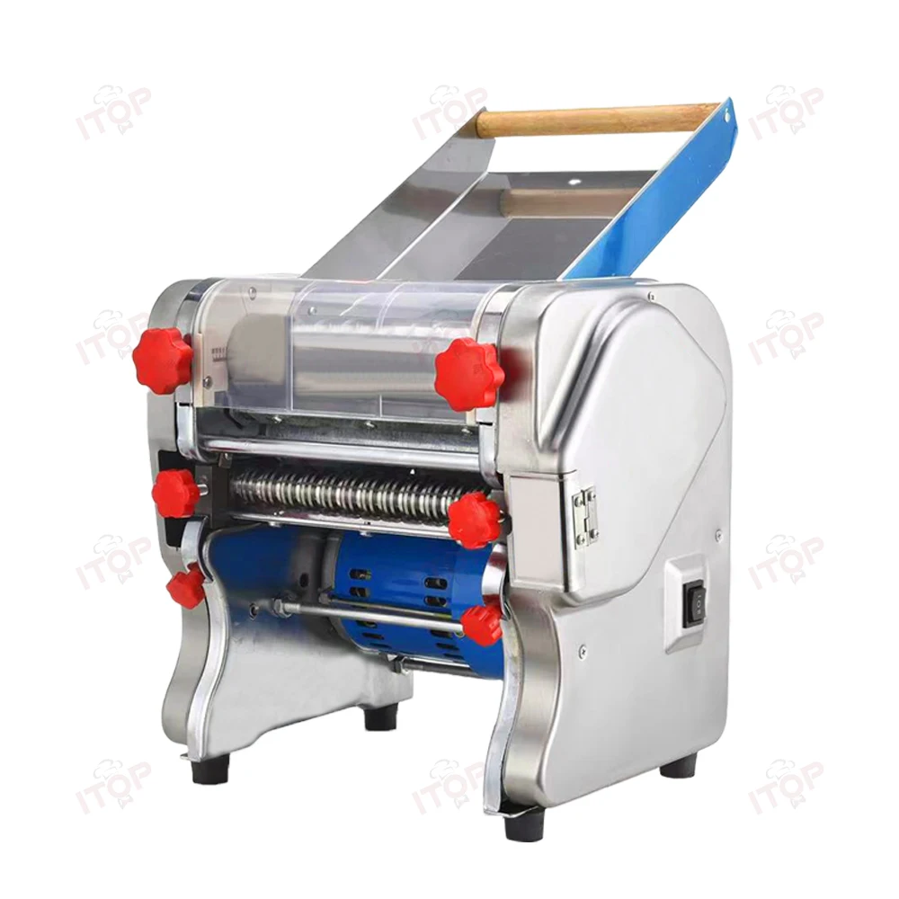 ITOP Electric Noodle Machine Automatic Dough Sheeter Pasta Dough Roller Noodle Shaping Cutting Mahcine Commercial Heavy Duty