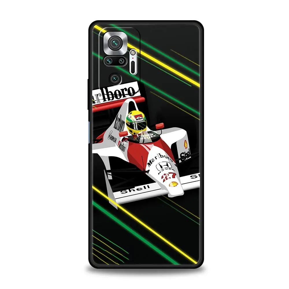 Ayrton Senna F1 Inspired Premium Black Phone Case